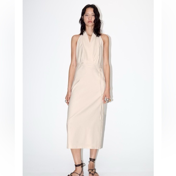 Zara Dresses & Skirts - Zara NWT midi halter dress ZW Collection 3087/455